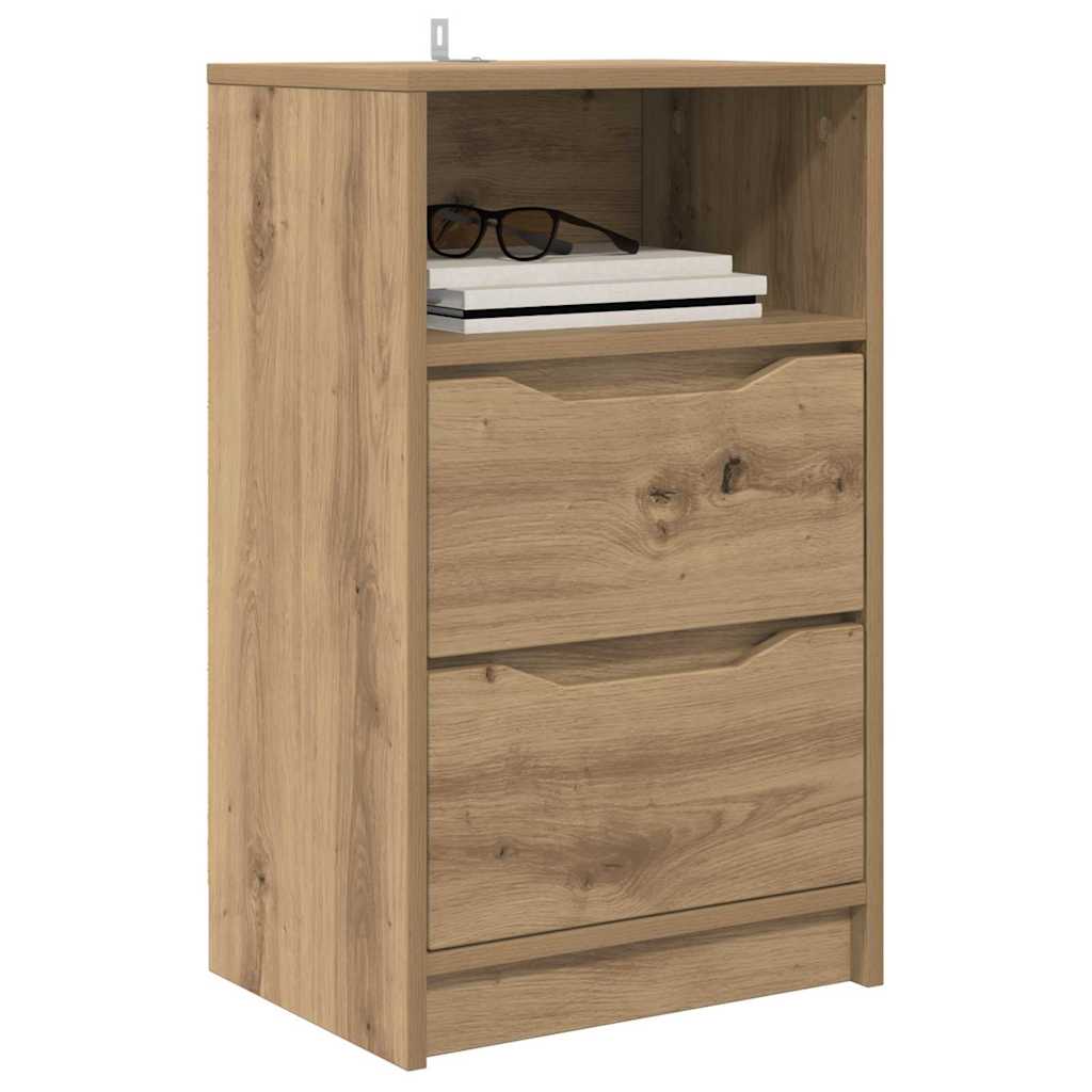 Comodini con cassetto 2 pcs Rovere artigianale 40 x 30 x 467 cm | homemem39