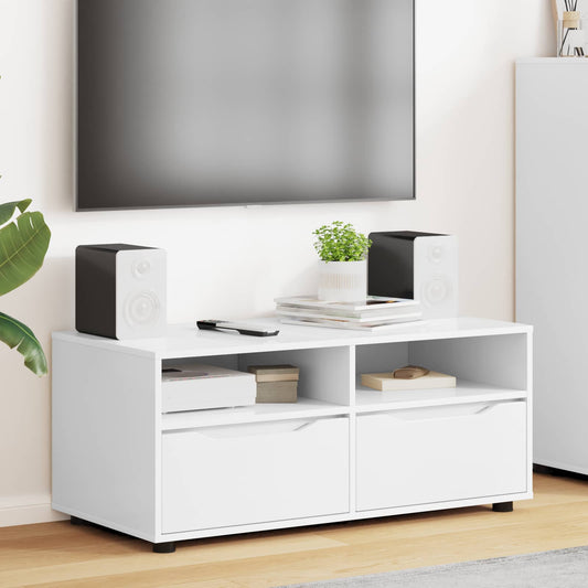Mobile TV 100 x 48 x 43 cm Bianco Legno ingegnerizzato | homemem39