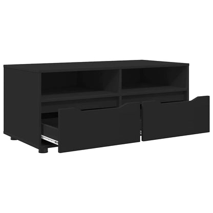 Mobile TV con cassetto Nero 100 x 48 x 43 cm Legno multistrato