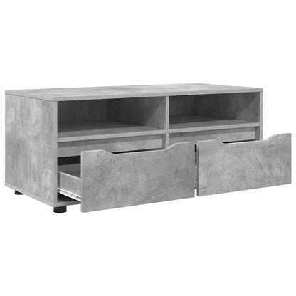 Mobile TV Grigio cemento 100 x 48 x 43 cm Legno multistrato