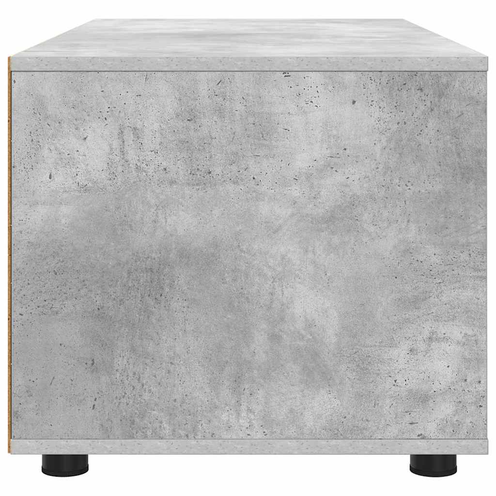 Mobile TV Grigio cemento 100 x 48 x 43 cm Legno multistrato
