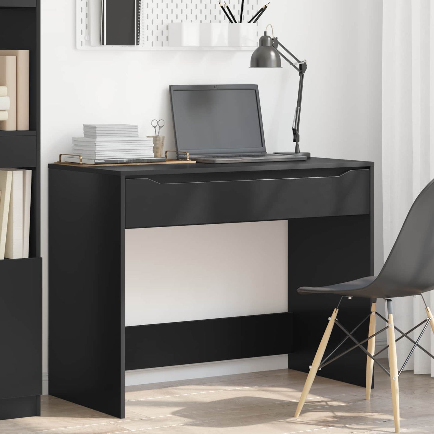 Scrivania Nero 100 x 50 x 78 cm Legno ingegnerizzato