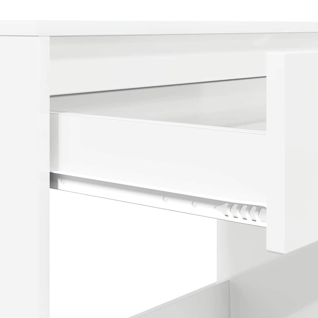 Scrivania Bianco Lucido 100 x 50 x 78 cm Legno ingegnerizzato | homemem39