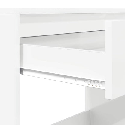 Scrivania Bianco Lucido 100 x 50 x 78 cm Legno ingegnerizzato | homemem39