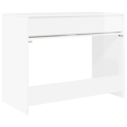 Scrivania Bianco Lucido 100 x 50 x 78 cm Legno ingegnerizzato