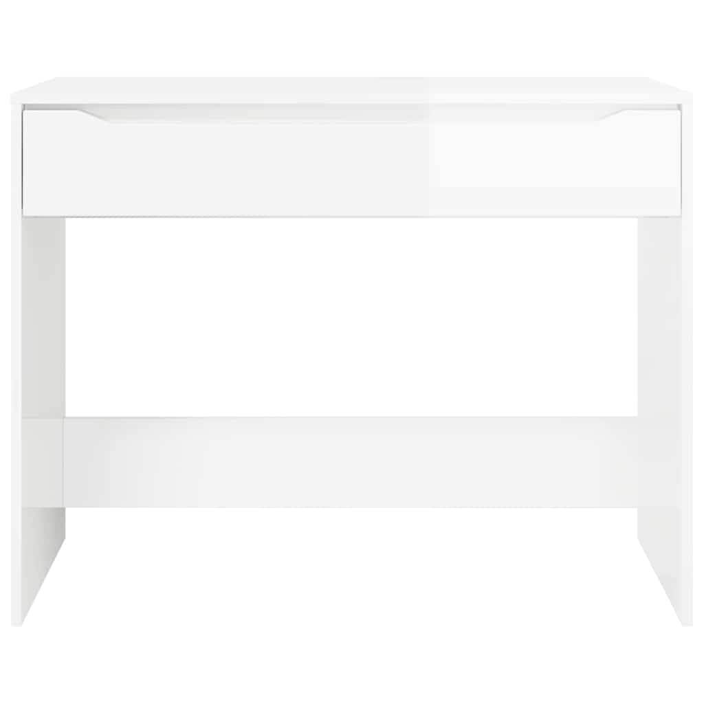 Scrivania Bianco Lucido 100 x 50 x 78 cm Legno ingegnerizzato
