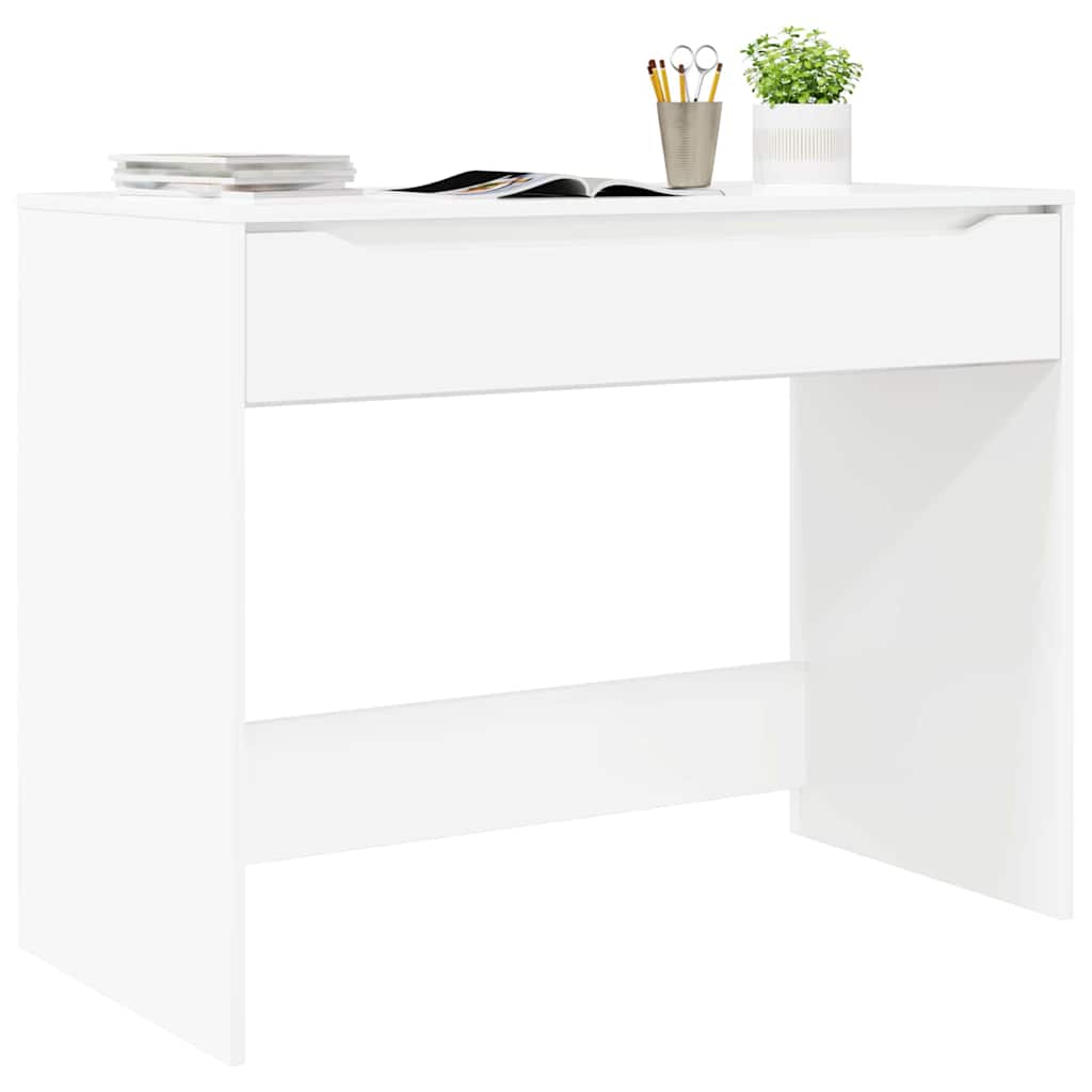 Scrivania Bianco Lucido 100 x 50 x 78 cm Legno ingegnerizzato | homemem39