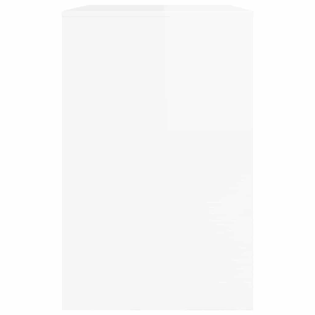 Scrivania Bianco Lucido 100 x 50 x 78 cm Legno ingegnerizzato