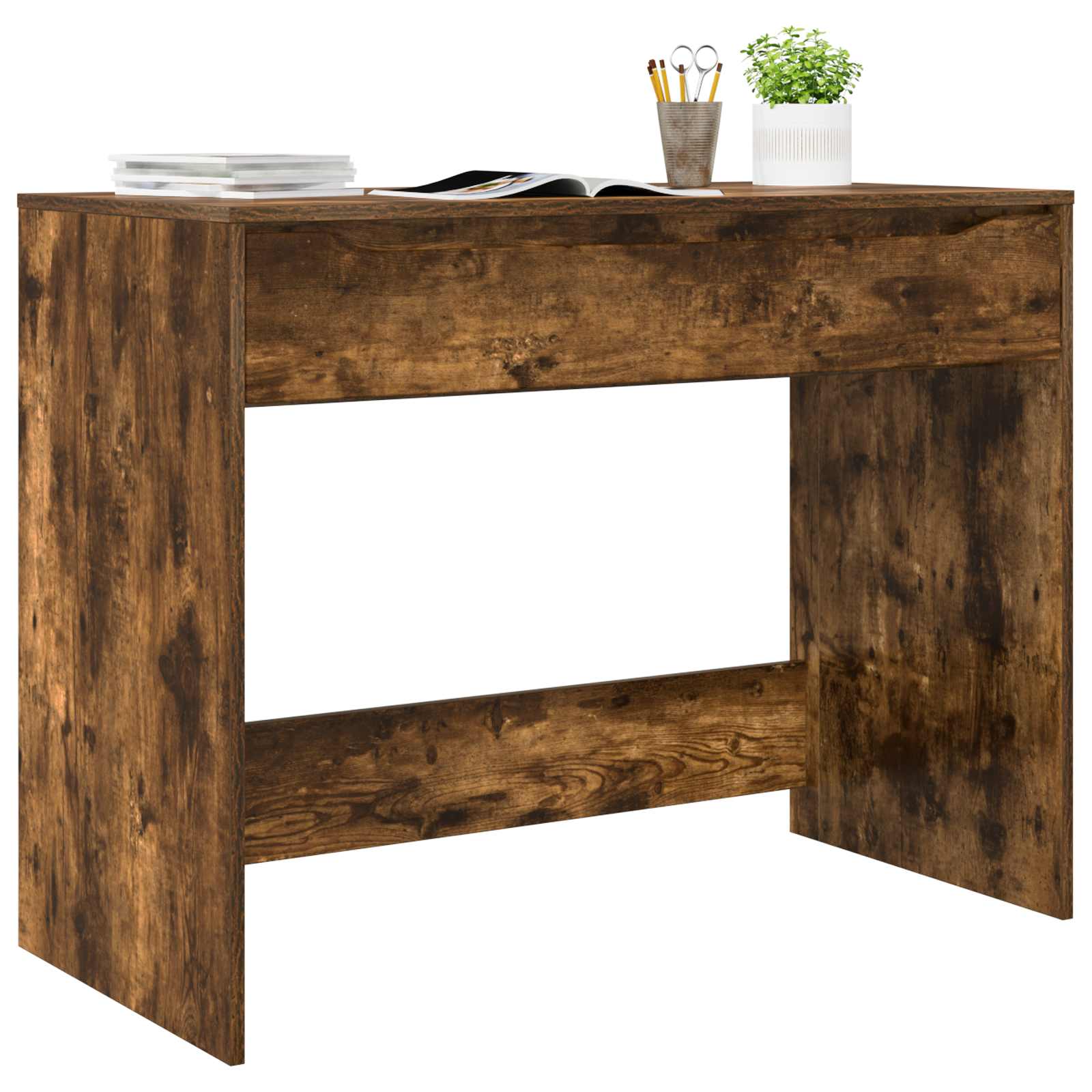Scrivania con cassetto Quercia Affumicata 100 x 50 x 78 cm | homemem39