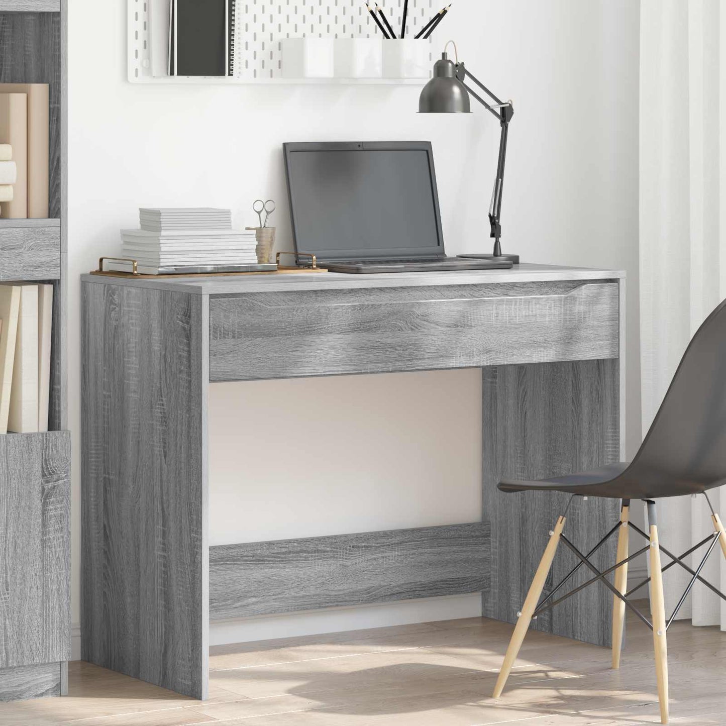 Scrivania Sonoma grigia 100 x 50 x 78 cm Legno ingegnerizzato