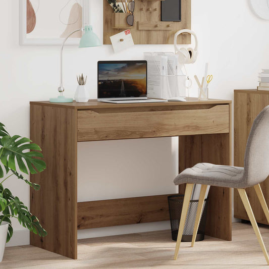 Scrivania con cassetto Rovere Artigianale Legno ingegnerizzato