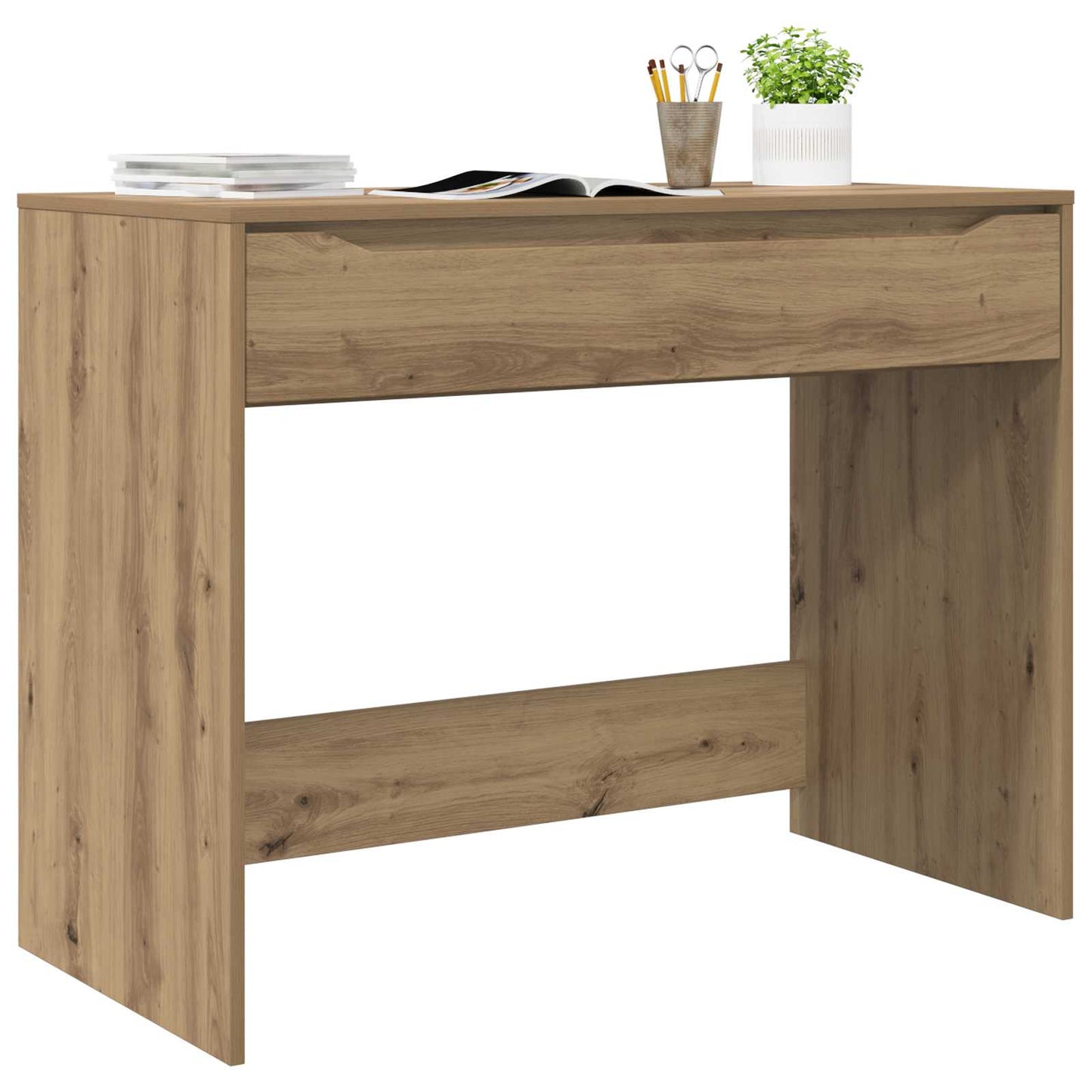 Scrivania con cassetto Rovere Artigianale 100 x 50 x 78 cm