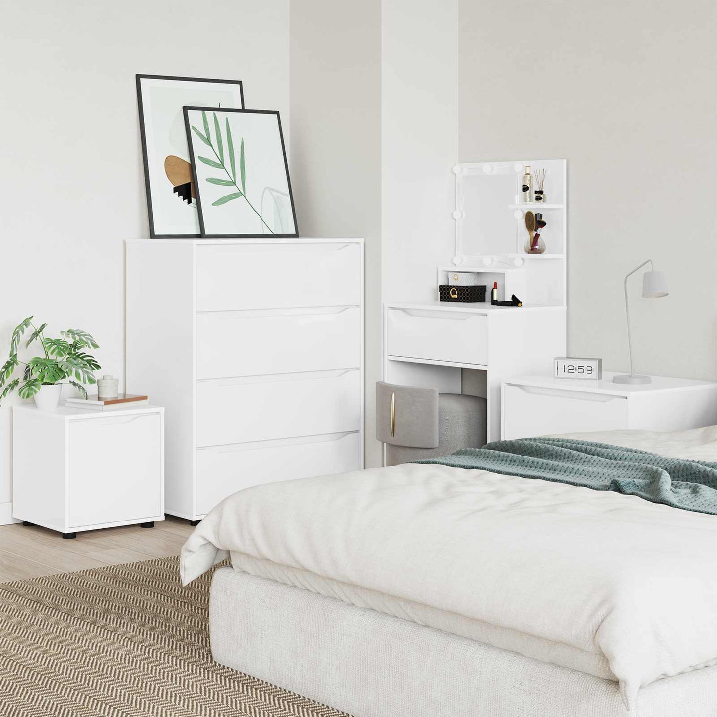 Mobile da Bagno 40,5 x 40 x 44 cm Legno ingegnerizzato Bianco | homemem39