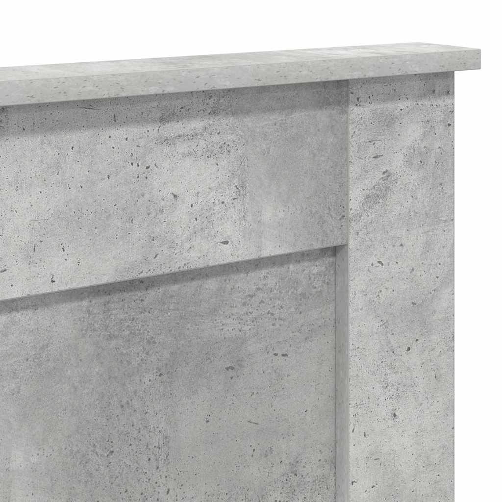 Testiera con testiera Grigio cemento 200 cm Legno multistrato