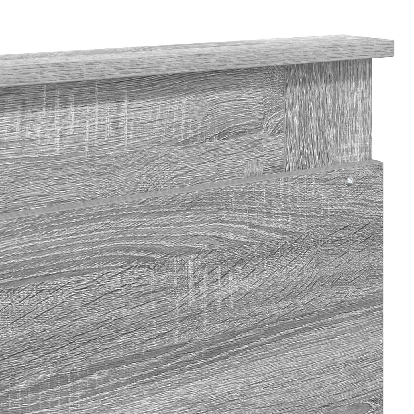 Testiera con testiera Grigio Sonoma 200 cm Legno multistrato