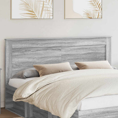Testiera con testiera Grigio Sonoma 200 cm Legno multistrato