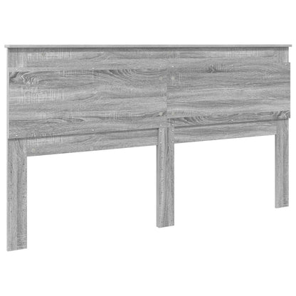 Testiera con testiera Grigio Sonoma 200 cm Legno multistrato
