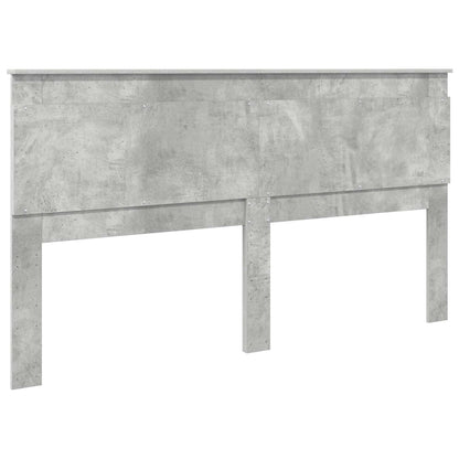 Testiera con testiera Grigio cemento 180 cm Legno multistrato