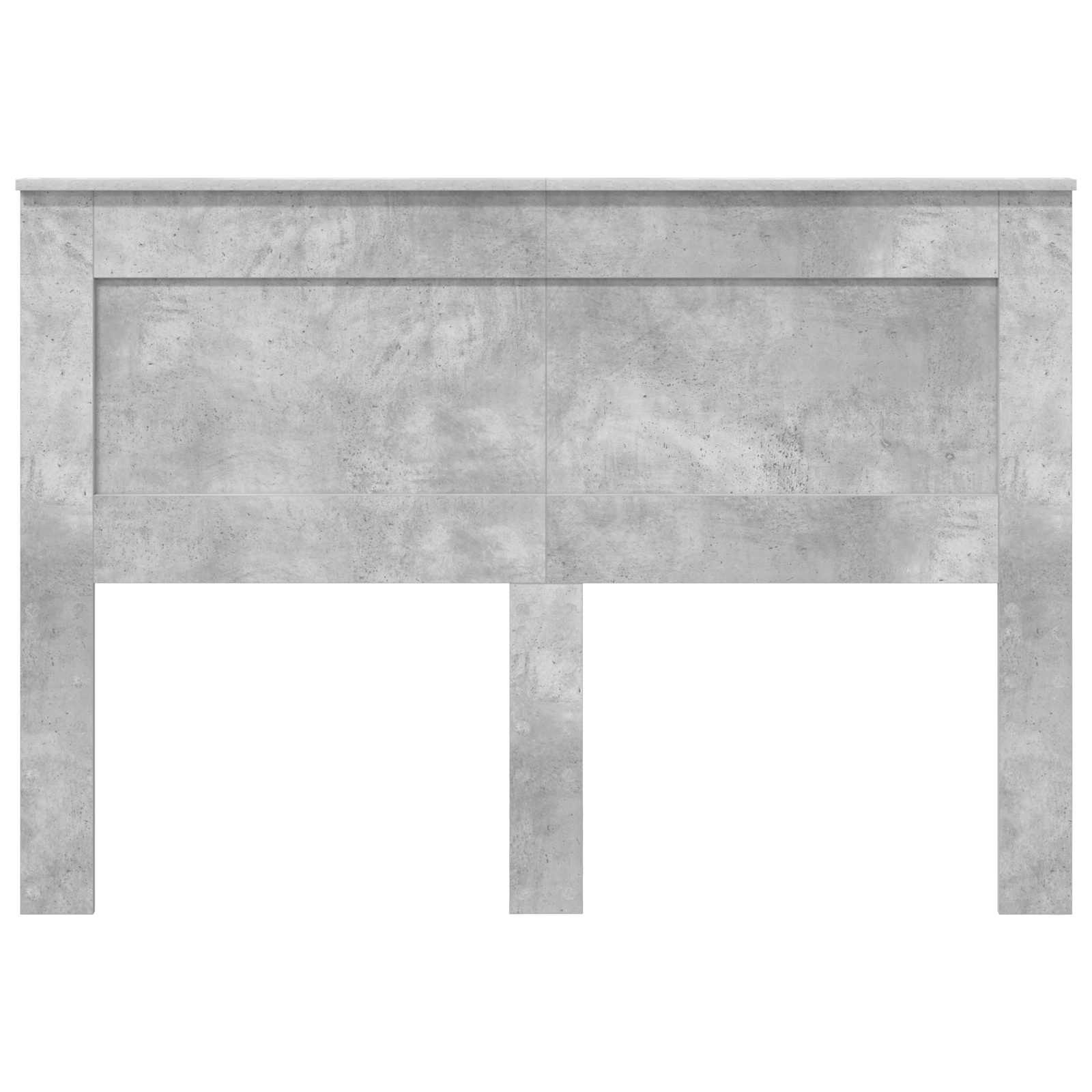Testiera con testiera Grigio cemento 140 cm Legno multistrato | homemem39