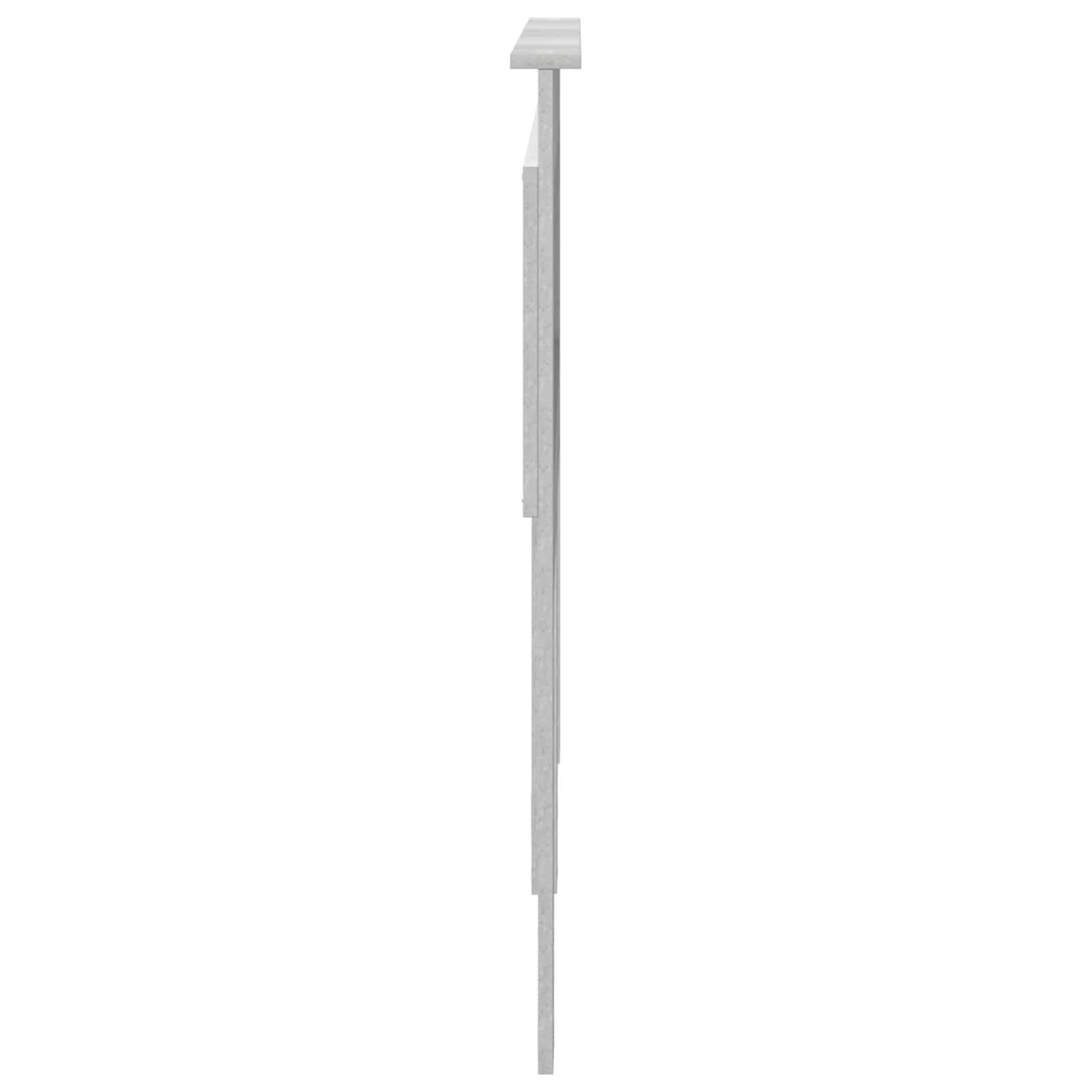 Testiera con testiera Grigio cemento 140 cm Legno multistrato | homemem39