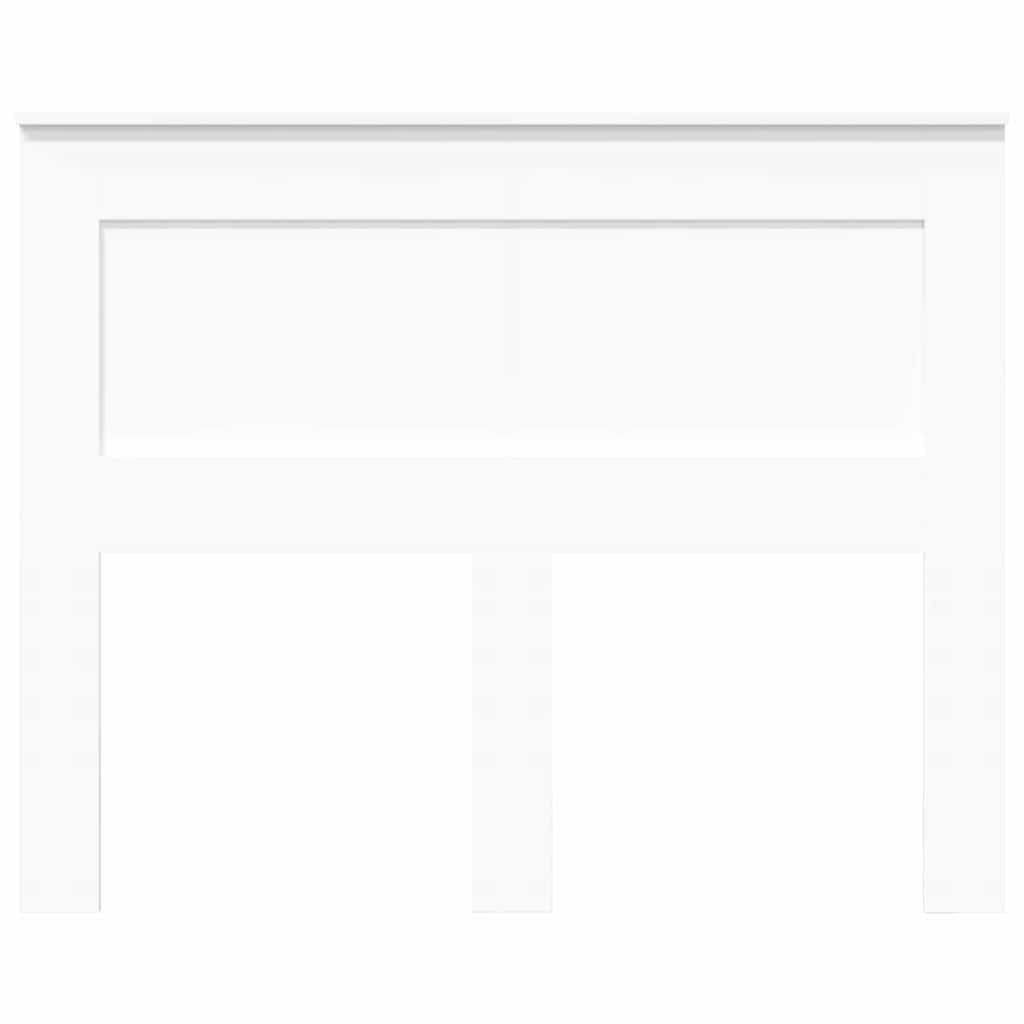 Testiera con testiera Bianco 135 cm Legno multistrato