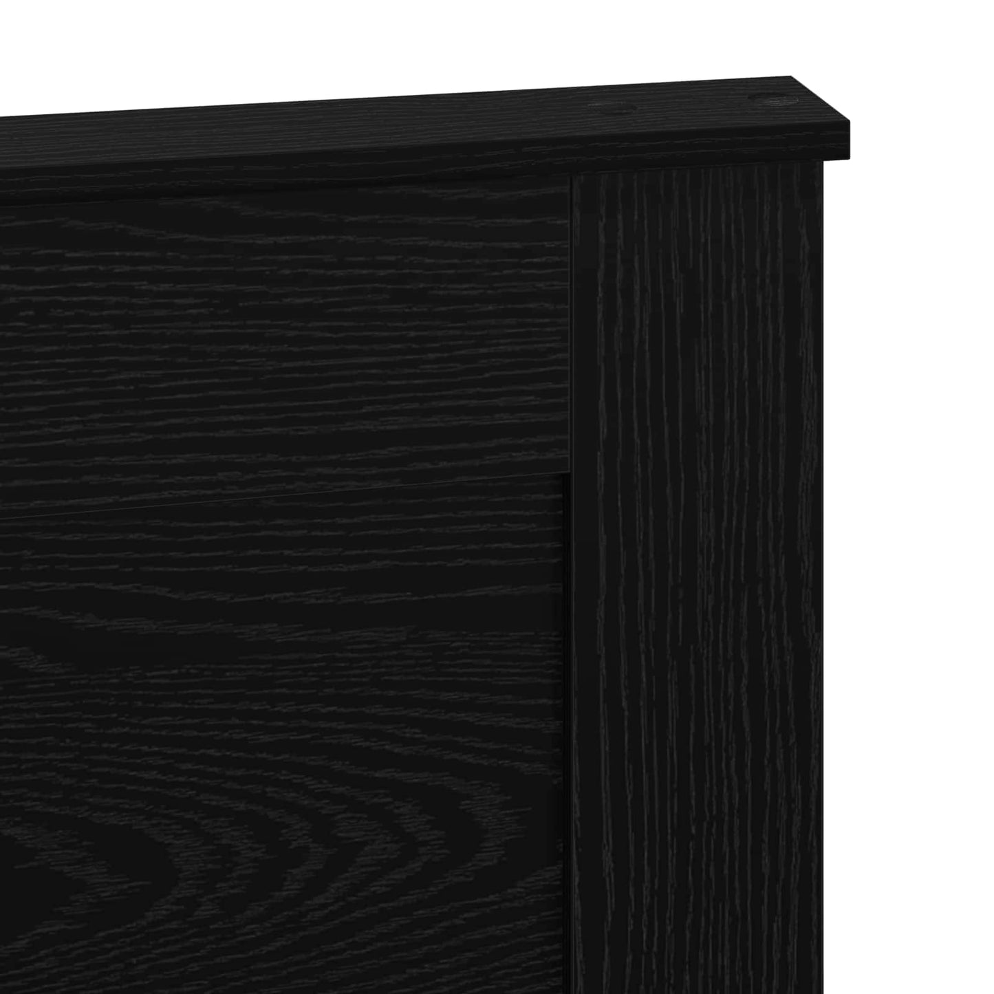 Testiera con testiera Rovere Nero 135 cm Legno multistrato