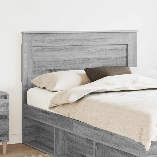 Testiera con testiera Grigio Sonoma 135 cm Legno multistrato | homemem39
