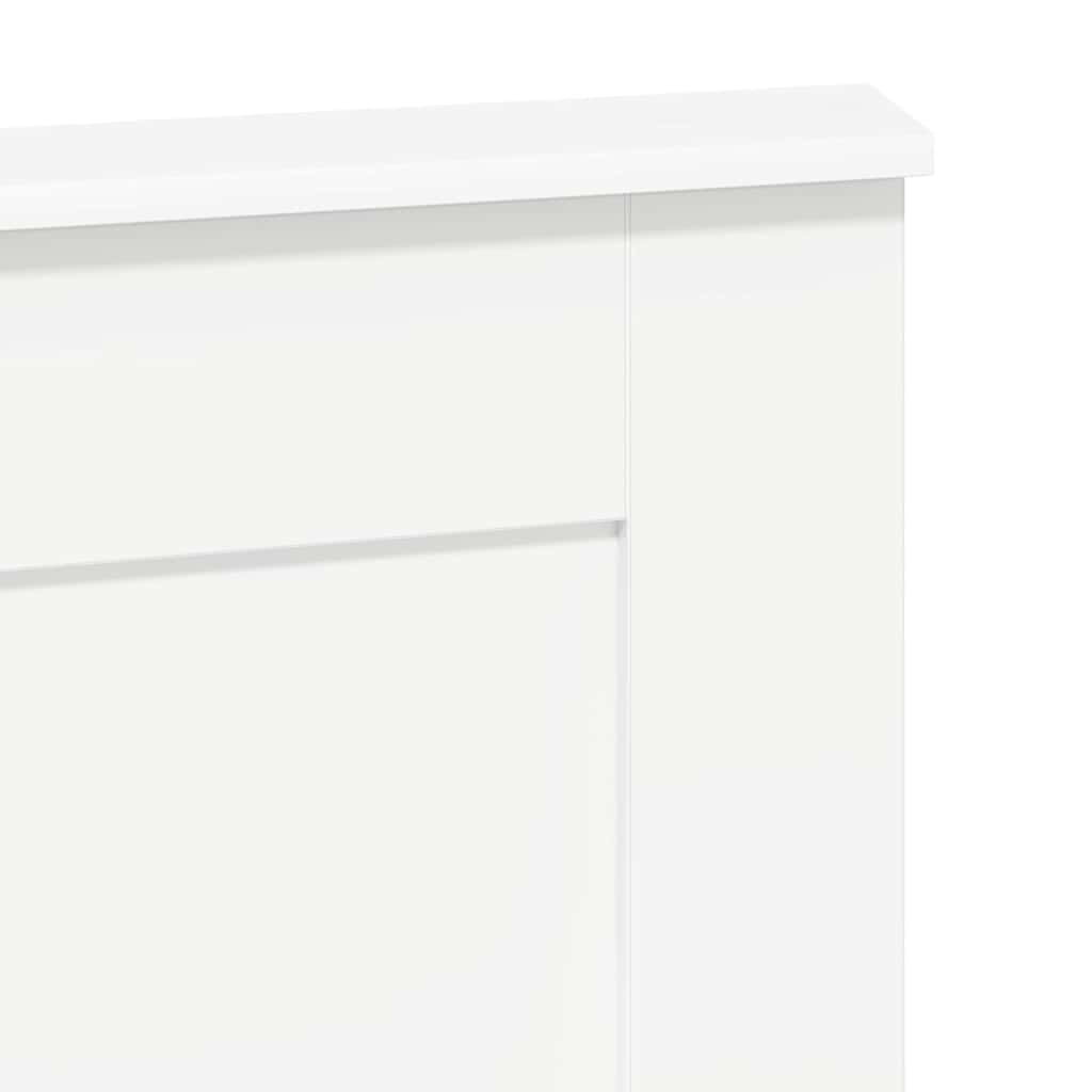 Testiera con testiera Bianco 120 cm Legno multistrato