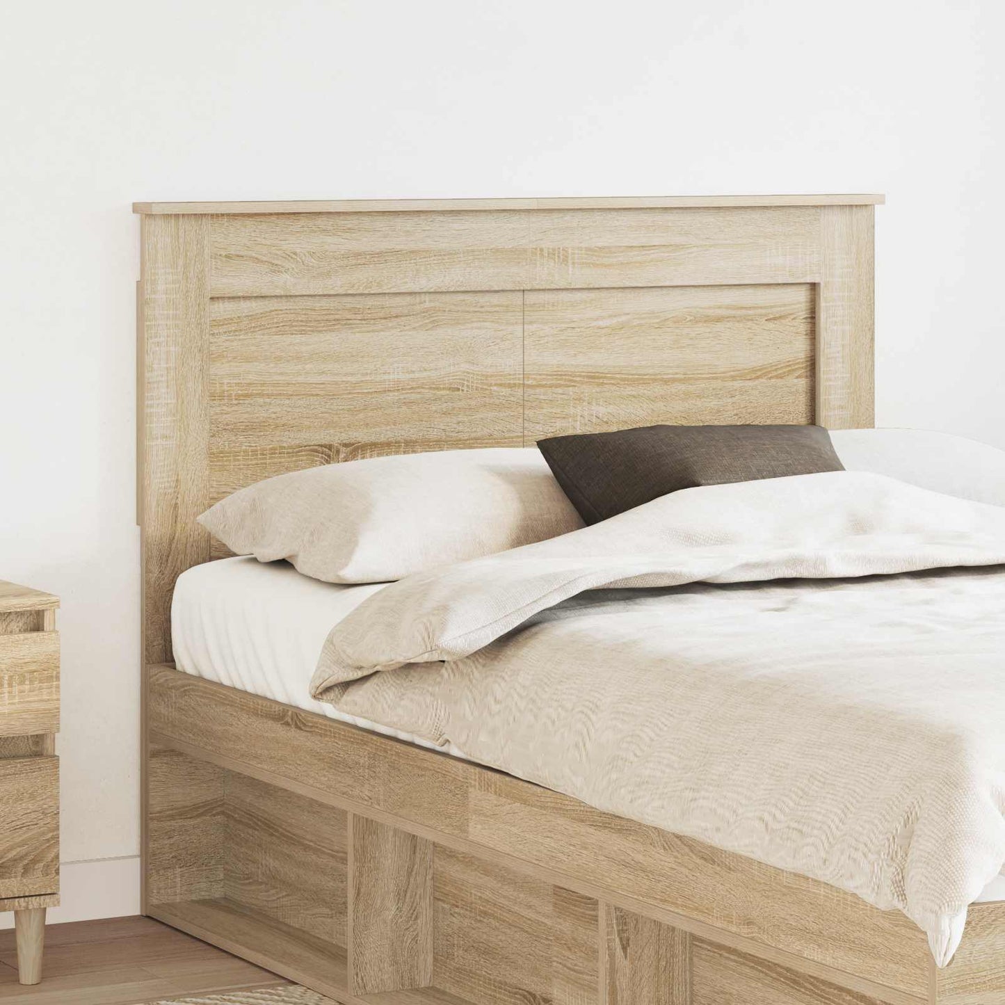 Testiera con testiera Rovere Sonoma 120 cm Legno multistrato