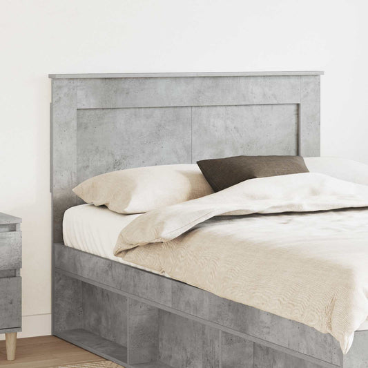 Testiera con testiera Grigio cemento 120 cm Legno multistrato | homemem39