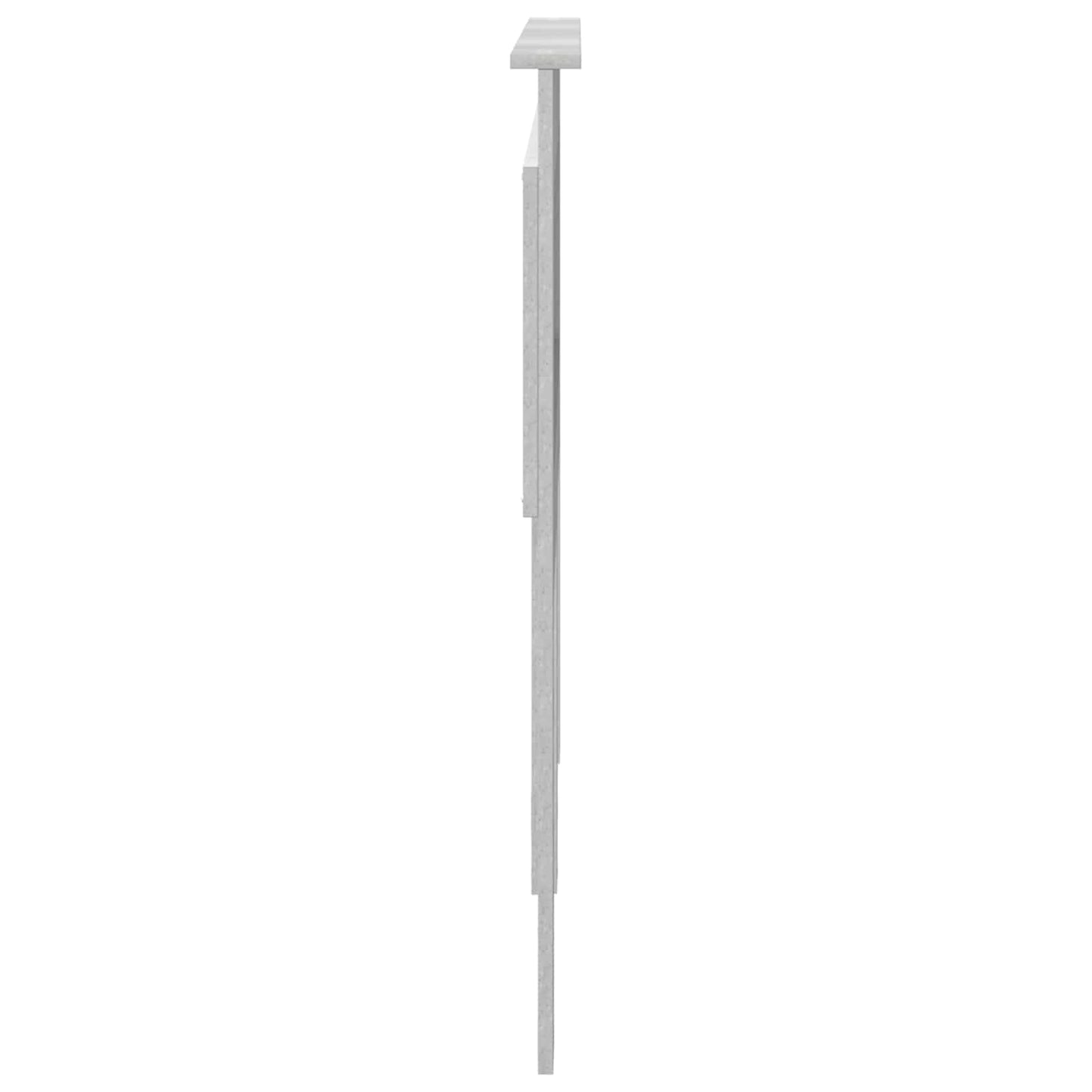 Testiera con testiera Grigio cemento 120 cm Legno multistrato | homemem39