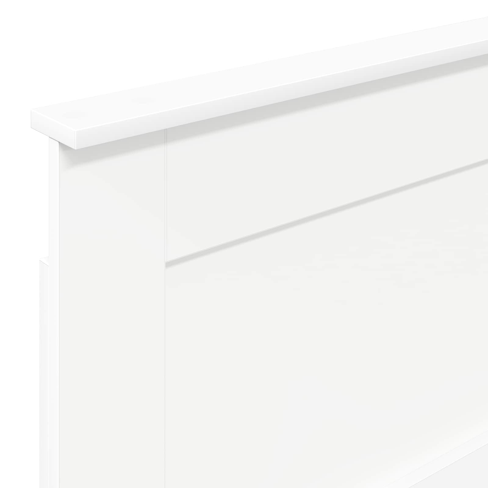 Testiera con testiera Bianco 100 cm Legno multistrato | homemem39
