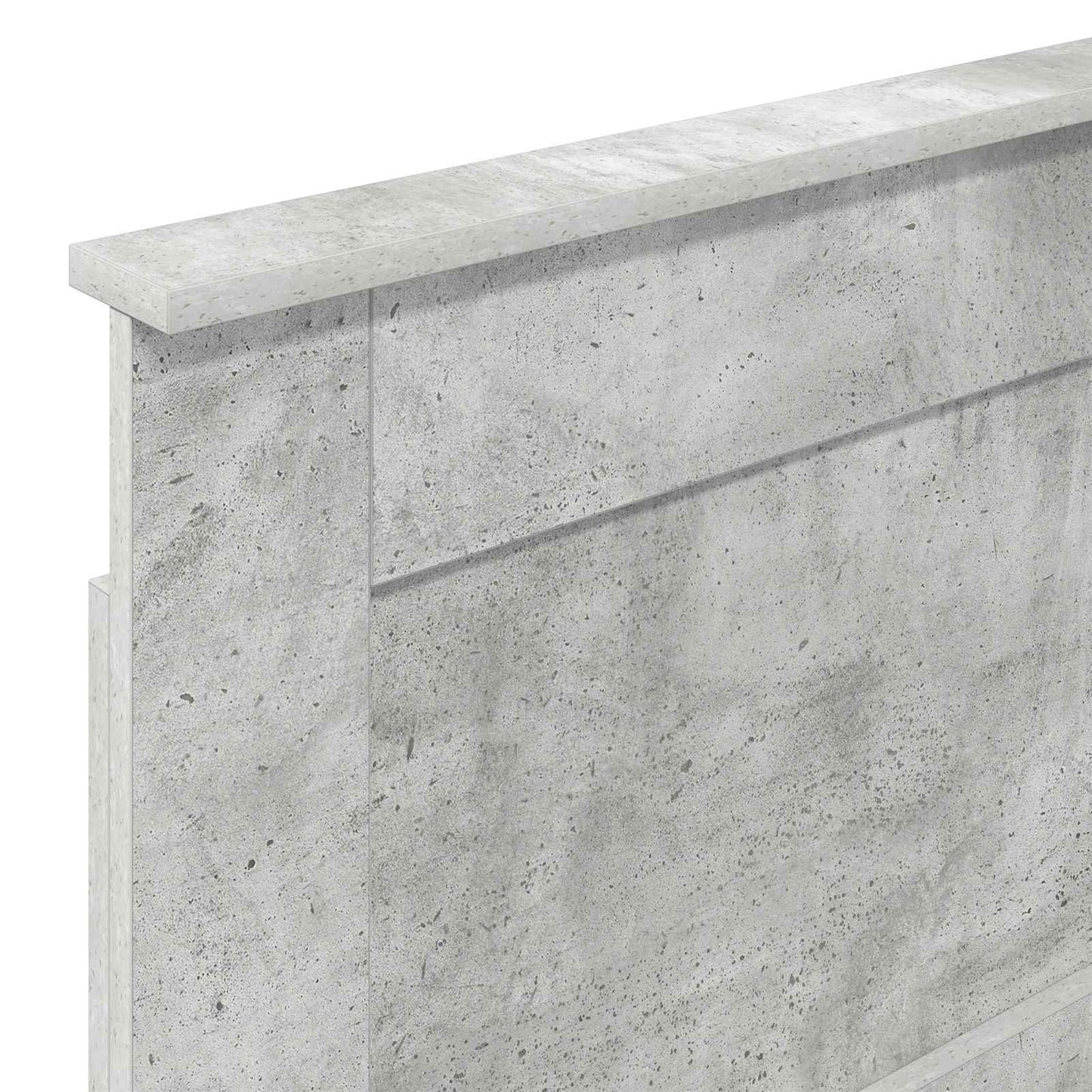 Testiera con testiera Grigio cemento 90 cm Legno multistrato