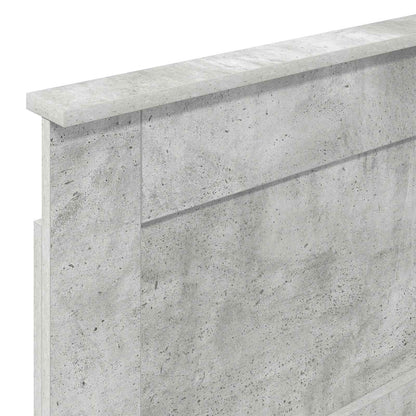 Testiera con testiera Grigio cemento 90 cm Legno multistrato