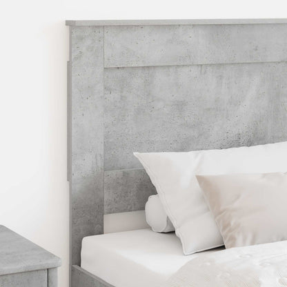 Testiera con testiera Grigio cemento 90 cm Legno multistrato | homemem39