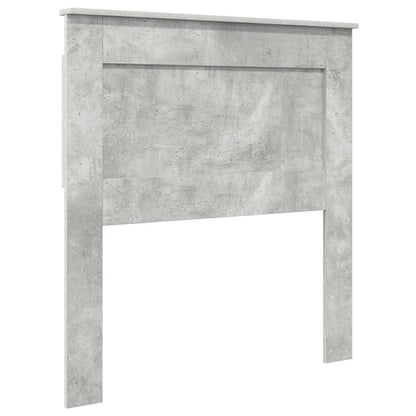 Testiera con testiera Grigio cemento 90 cm Legno multistrato | homemem39