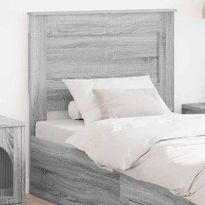 Testiera con testiera Grigio Sonoma 90 cm Legno multistrato | homemem39