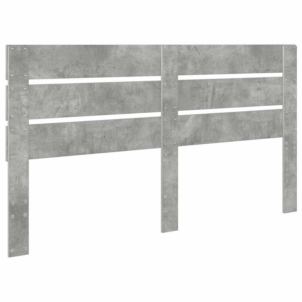 Testiera con testiera Grigio cemento 200 cm Legno multistrato