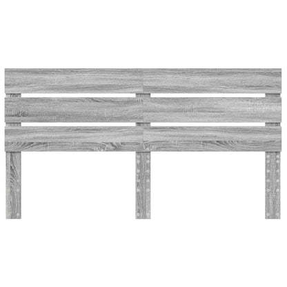 Testiera con testiera Grigio Sonoma 200 cm Legno multistrato