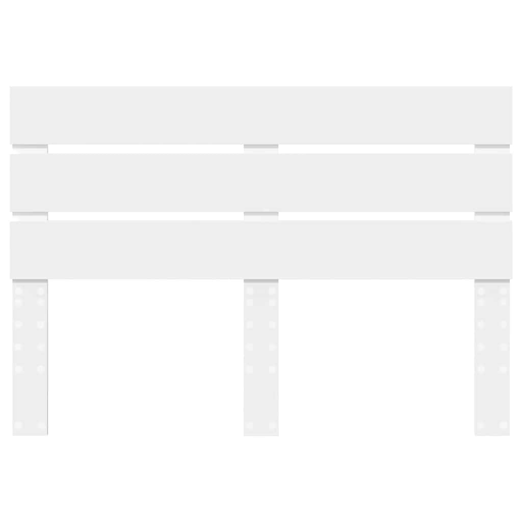 Testiera con testiera Bianco 140 cm Legno multistrato