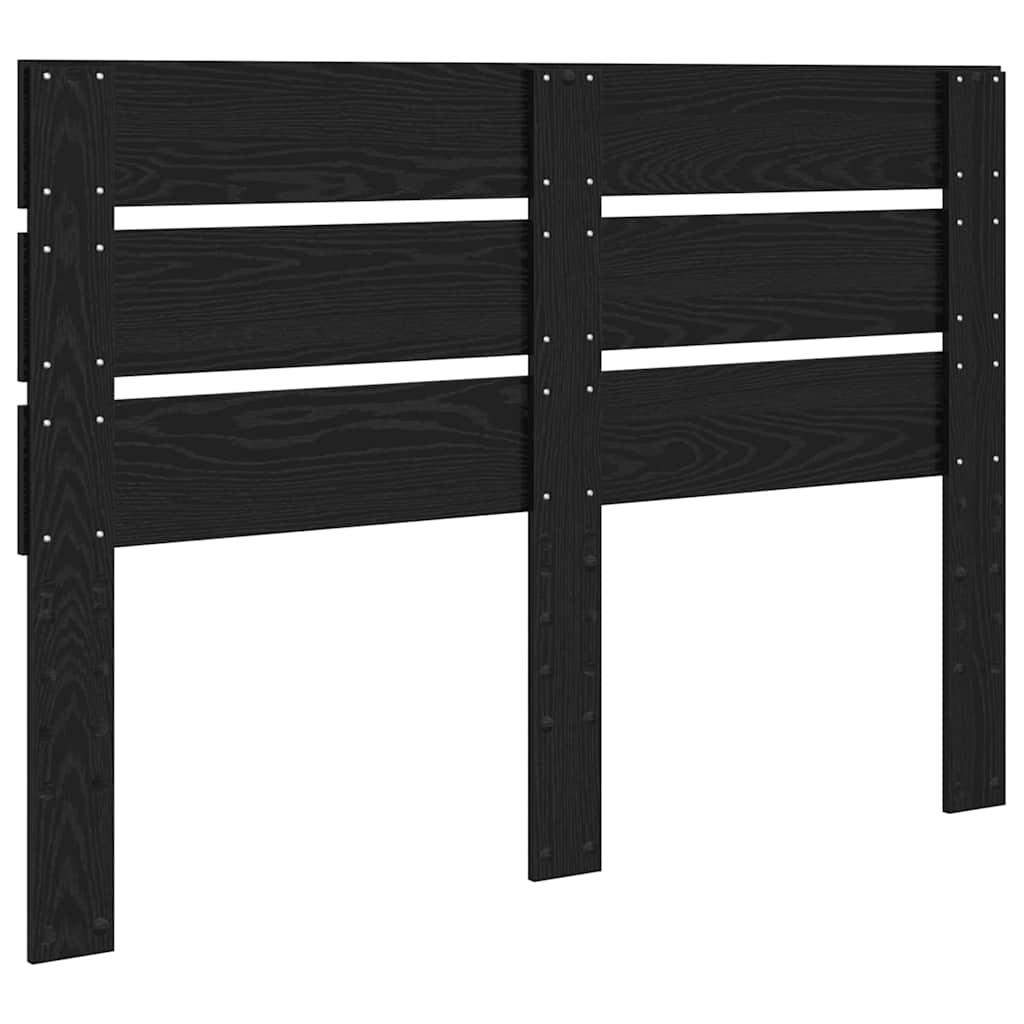 Testiera con testiera Rovere Nero 140 cm Legno multistrato