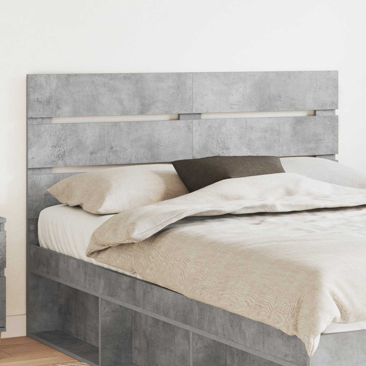 Testiera Grigio cemento Legno ingegnerizzato | homemem39