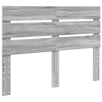 Testiera con testiera Grigio Sonoma 140 cm Legno multistrato