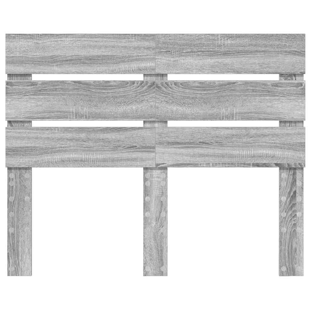 Testiera con testiera Grigio Sonoma 135 cm Legno multistrato