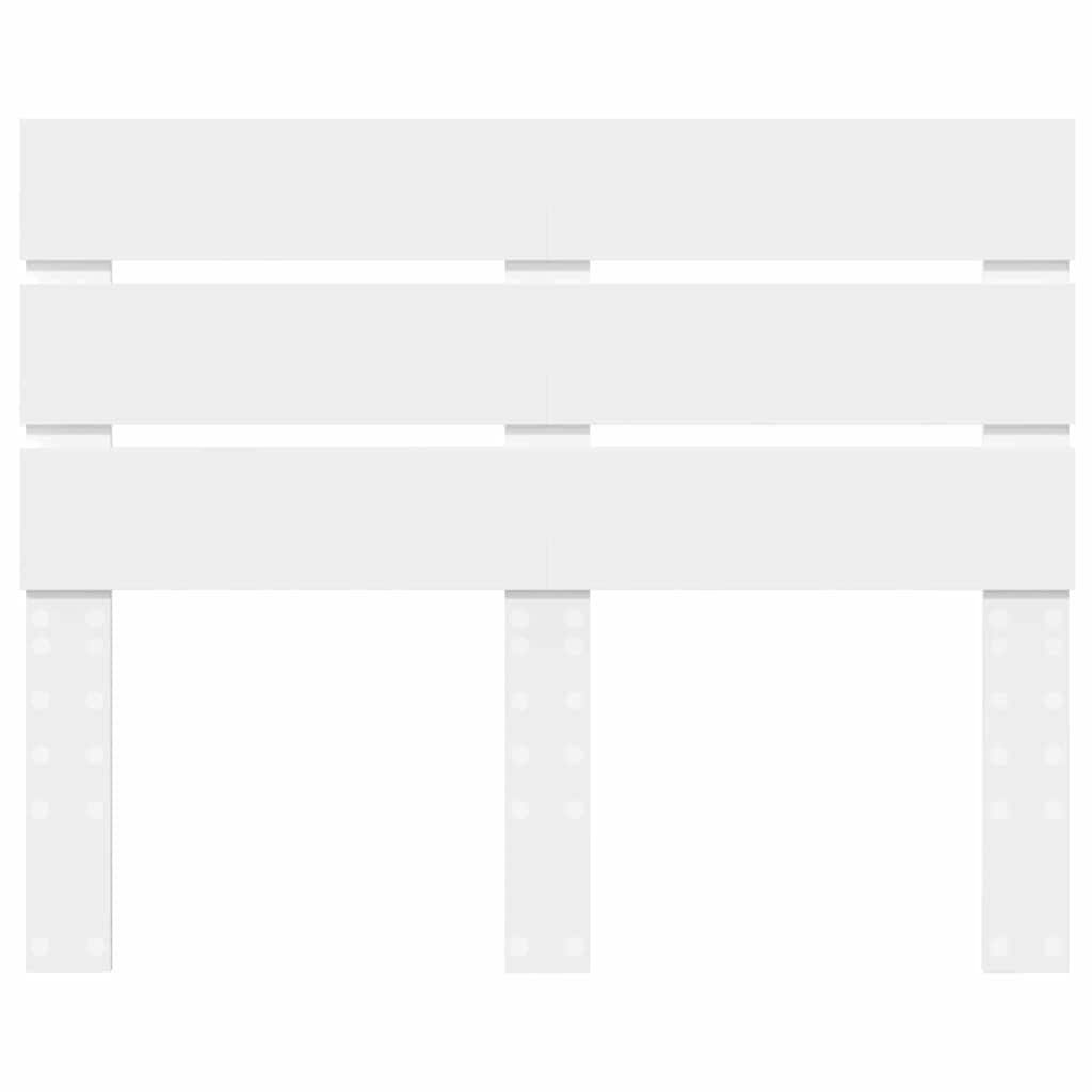 Testiera con testiera Bianco 120 cm Legno multistrato
