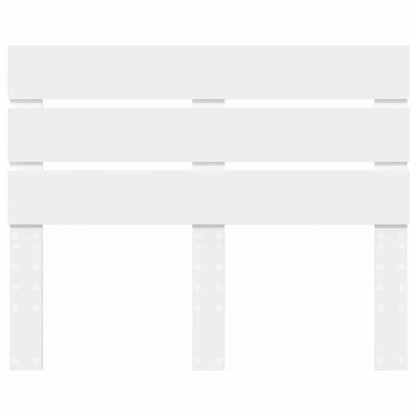 Testiera con testiera Bianco 120 cm Legno multistrato