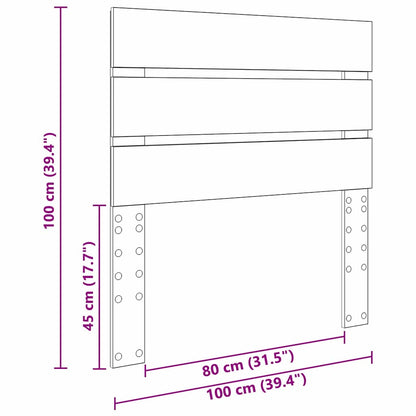 Testiera con testiera Rovere Sonoma 100 cm Legno multistrato