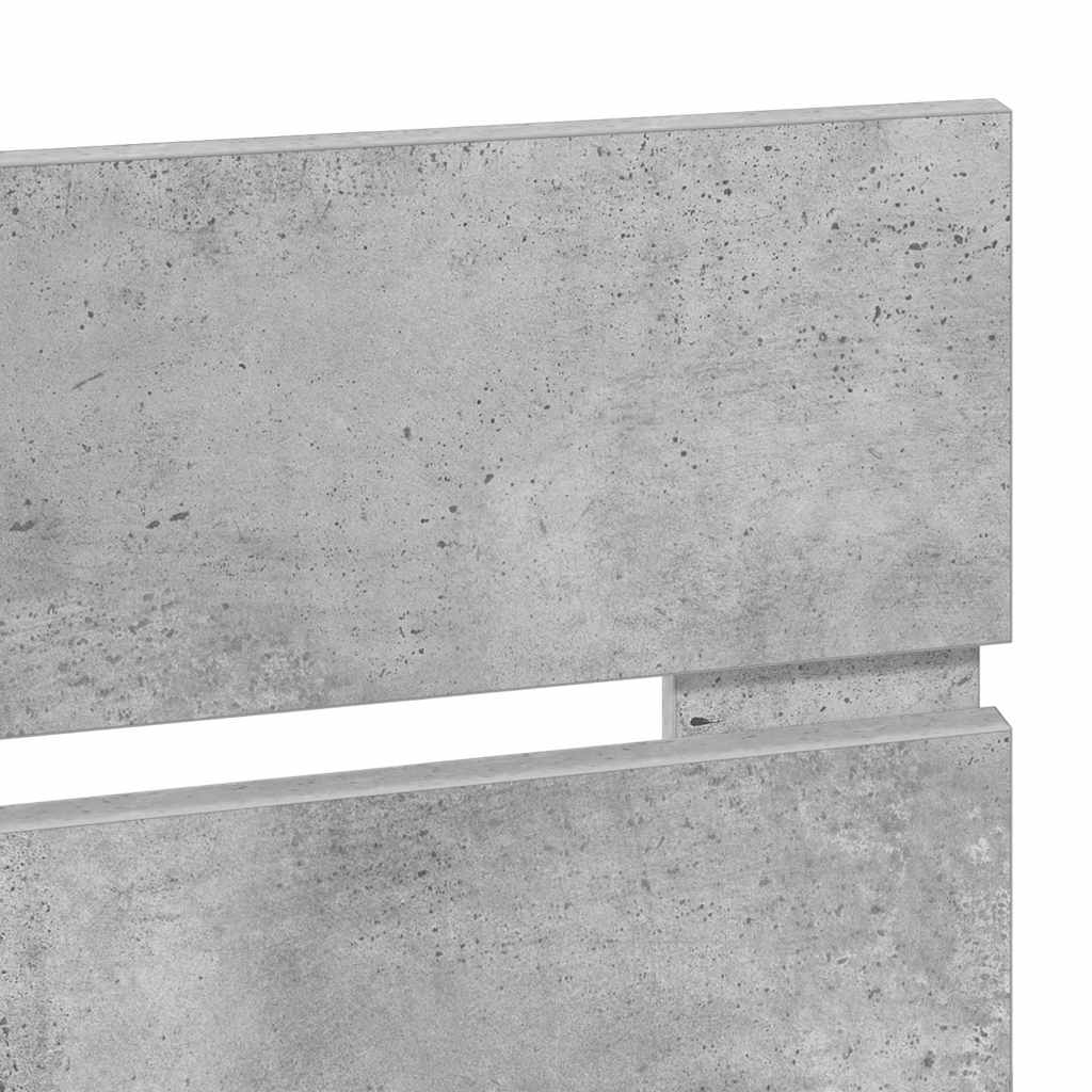 Testiera con testiera Grigio cemento 80 cm Legno multistrato