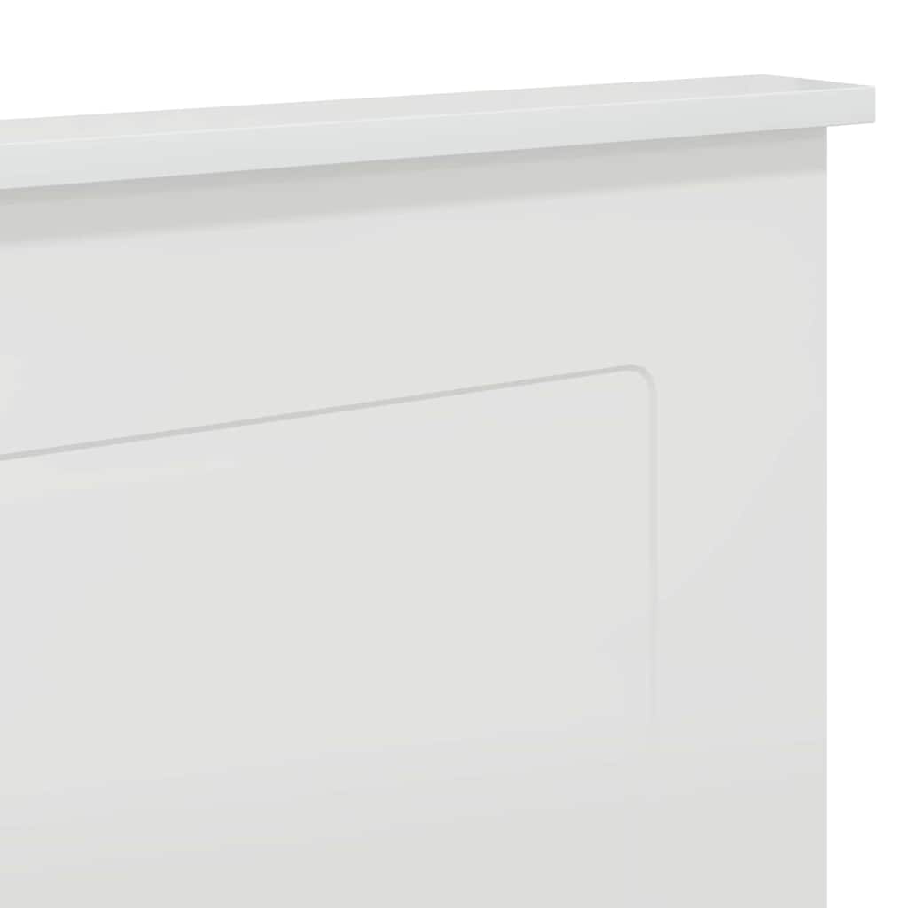 Testiera con testiera Bianco Lucido 200 cm Legno multistrato