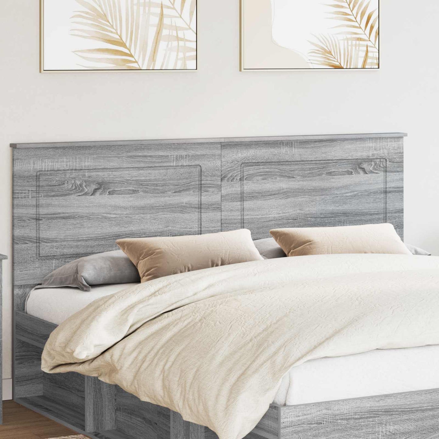 Testiera Sonoma grigia 100 cm Legno ingegnerizzato